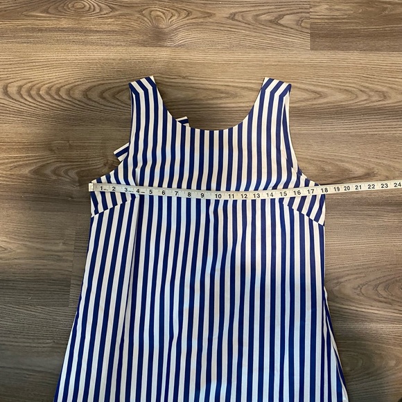 Vineyard Vines Beachcomber Blue Stripe Bow Back Dress Women’s size 6 - Picture 8 of 12
